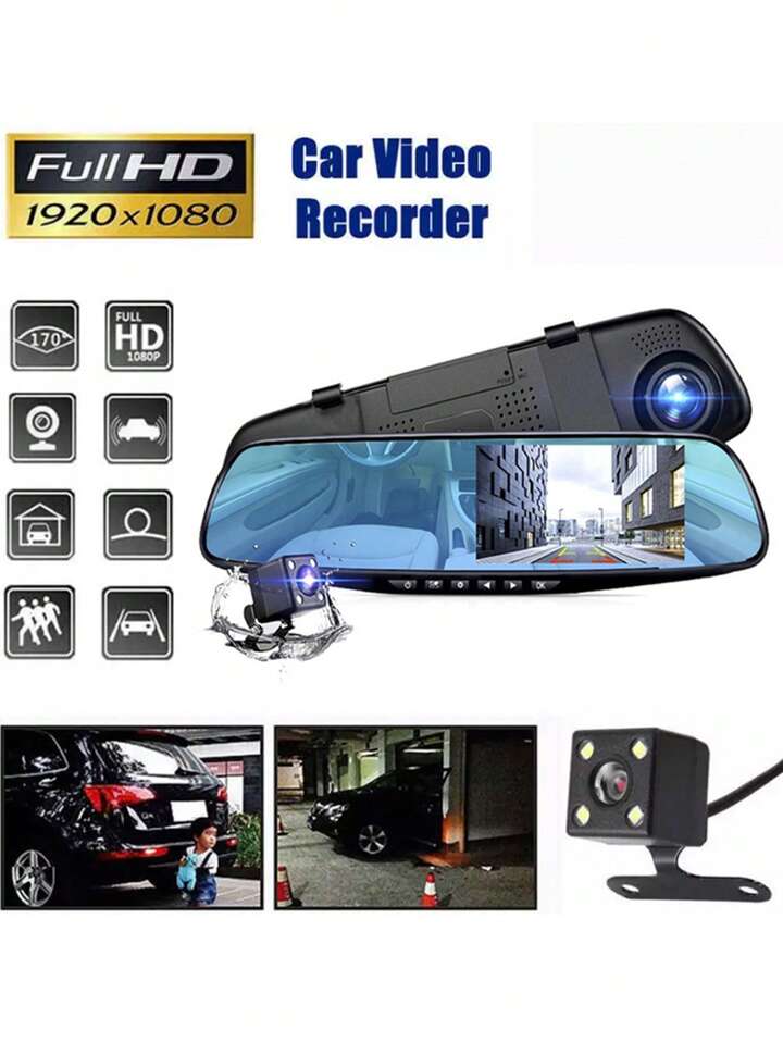 ESPEJO RETROVISOR CON CAMARA HD