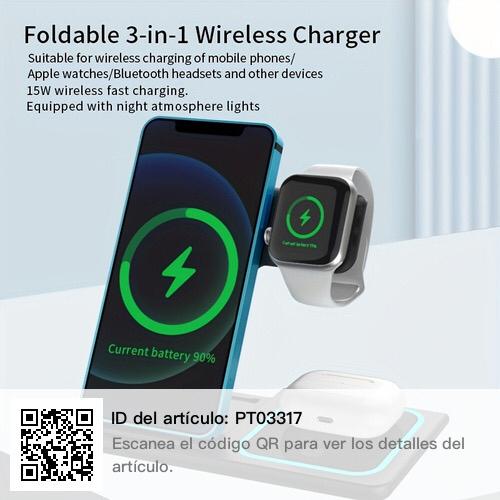 CARGADOR 3 EN 1 PARA IPHONE